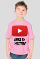Zwykły t-shirt z logiem yt i nazwą kanału