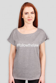 Koszulka szara oversize - #followthelaw