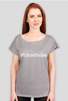 Koszulka szara oversize - #followthelaw