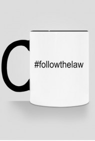 Kubek czarny - #followthelaw