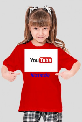 Koszulka dziewczynska Youtube Krzemcio
