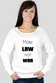 Bluza damska biała - Make law not war