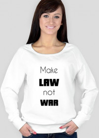 Bluza damska biała - Make law not war