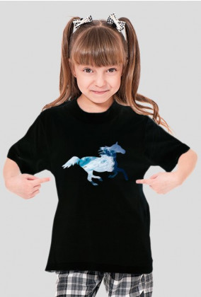 Sea horse - dziecięca czarna