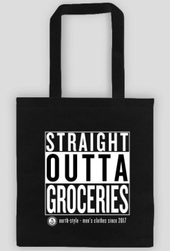 Straigt Outta Groceries - torba na zakupy