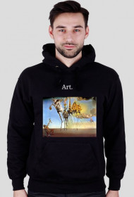 Art black hoodie