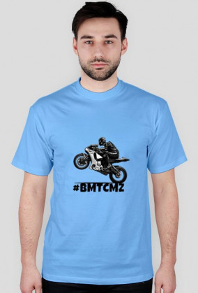 Koszulka z dużym logiem motocyklowym, różne kolory!