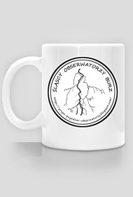 Kubek z logo Grupy Śląscy Obserwatorzy Burz