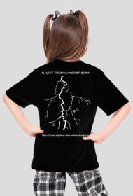 Koszulka dziewczęca z logo Grupy Śląscy Obserwatorzy Burz