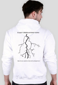 Bluza męska z logo Grupy Śląscy Obserwatorzy Burz na przodzie i plecach