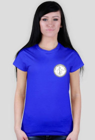 Koszulka damska z logo Grupy Śląscy Obserwatorzy Burz na przodzie i plecach