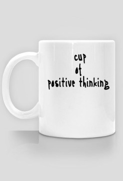 Cup of positive thinking