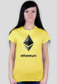 Koszulka damska Ethereum napis
