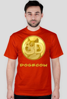 Koszulka męska Dogecoin napisy
