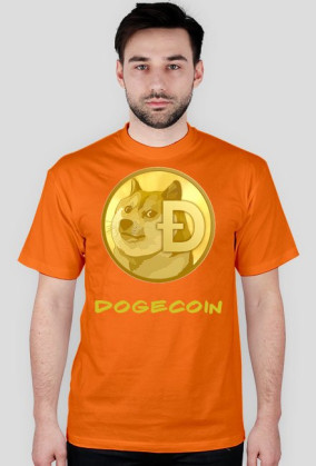 Koszulka męska Dogecoin napisy