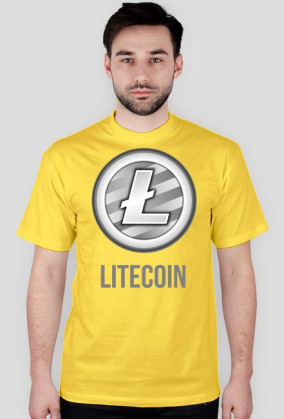 Koszulka męska Litecoin napis