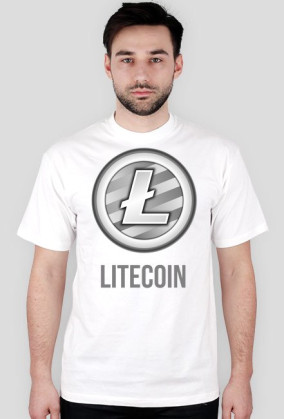 Koszulka męska Litecoin napis