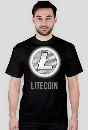 Koszulka męska Litecoin napis