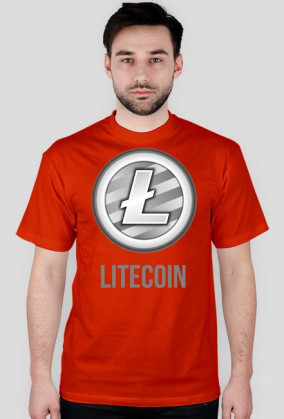 Koszulka męska Litecoin napis