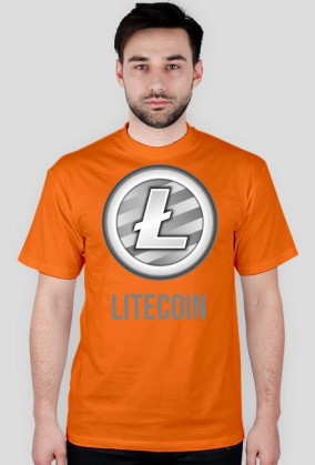 Koszulka męska Litecoin napis