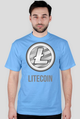 Koszulka męska Litecoin napis