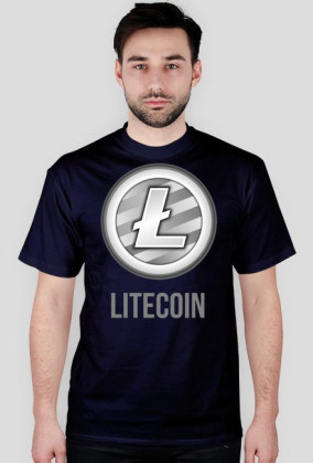 Koszulka męska Litecoin napis