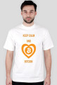 Koszulka męska Keep Calm Bitcoin