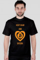 Koszulka męska Keep Calm Bitcoin