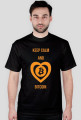 Koszulka męska Keep Calm Bitcoin
