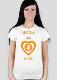 Koszulka damska keep calm Bitcoin