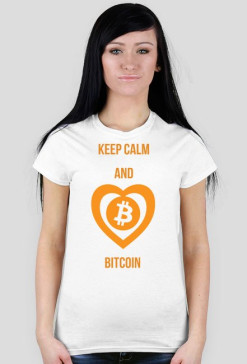 Koszulka damska keep calm Bitcoin
