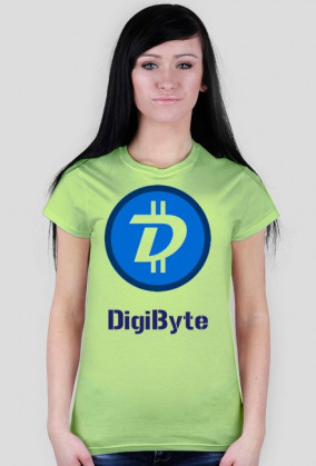 Koszulka damska DigiByte napis