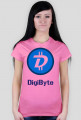 Koszulka damska DigiByte napis