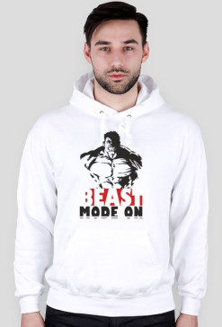 Beast Mode On hoodie white