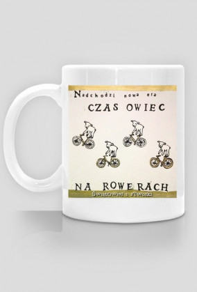 Kubek ,,Owce na rowerach"