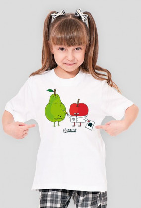 Koszulka dla dziewczynki - Applei. Pada