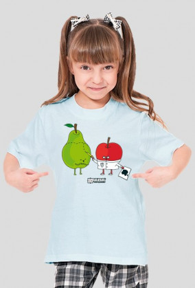 Koszulka dla dziewczynki - Applei. Pada