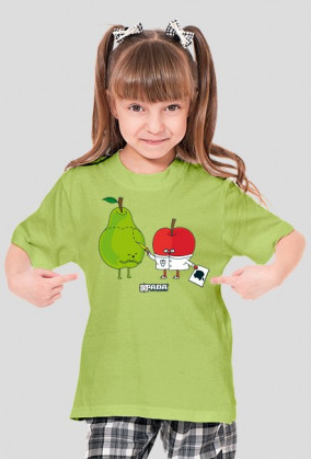 Koszulka dla dziewczynki - Applei. Pada