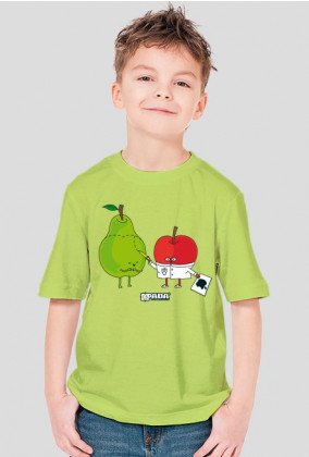 Koszulka dla chłopca - Apple. Pada