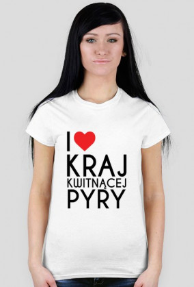 T-shirt "I LOVE KRAJ..." damski