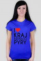 T-shirt "I LOVE KRAJ..." damski