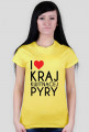 T-shirt "I LOVE KRAJ..." damski