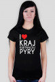 T-shirt "I LOVE KRAJ..." damski