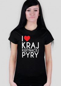 T-shirt "I LOVE KRAJ..." damski