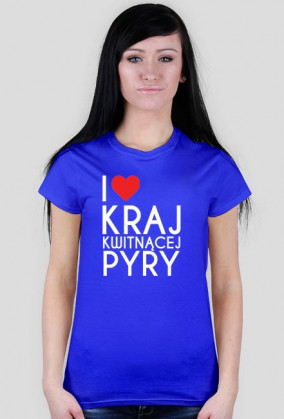 T-shirt "I LOVE KRAJ..." damski