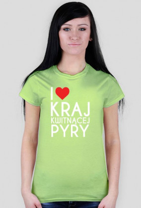 T-shirt "I LOVE KRAJ..." damski