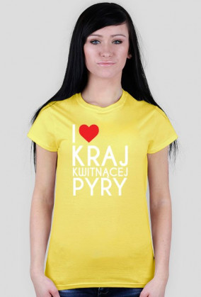 T-shirt "I LOVE KRAJ..." damski