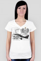 AeroStyle - koszulka v-neck damska Polish Air Force - Mig 29