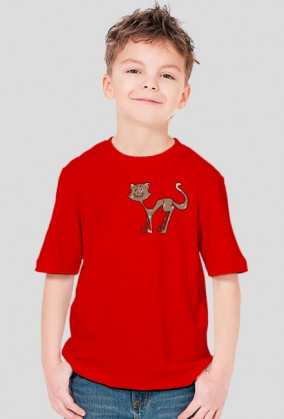 kot koszulka dziecięca dla chłopca