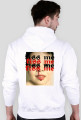 ,,kiss me" sweatshirt white